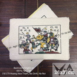 Tranh Đông Hồ Hai Bà Trưng Đánh Giặc Giữ Nước